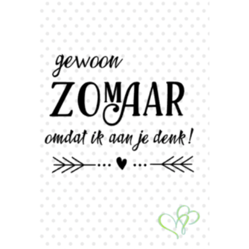 Gewoon zomaar - kaart